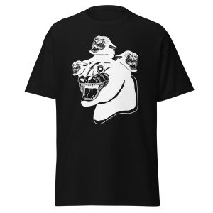 cerberus t white on black